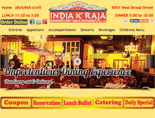 Tablet Screenshot of indiakraja.com